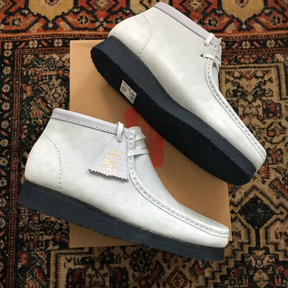 Men’s Clark’s originals x bait wallabee boots